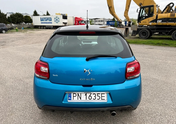 Citroen DS3 cena 21950 przebieg: 156000, rok produkcji 2011 z Konin małe 301